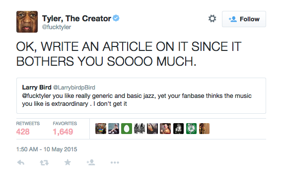 Tyler The Creator twitter